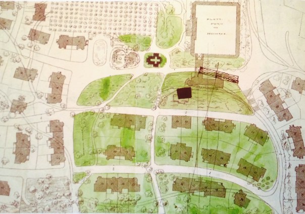 Bebauungsplan 1897 mit Korrektur von Olbrich