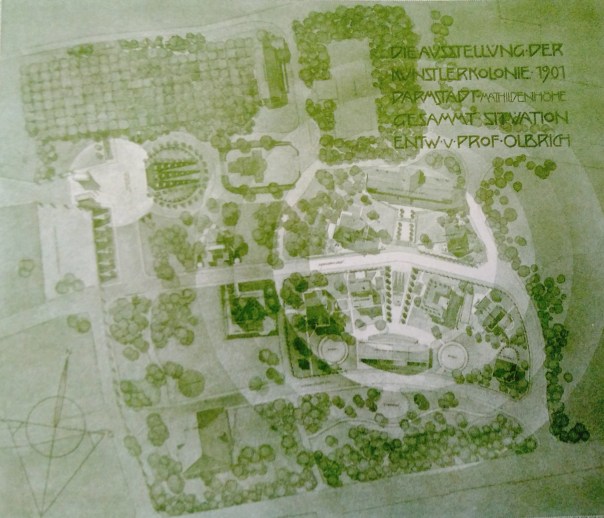 Gesamtplan Mathildenhöhe Olbrich