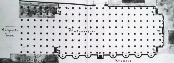 Platanenhain Grundriss 1915 Ost-West